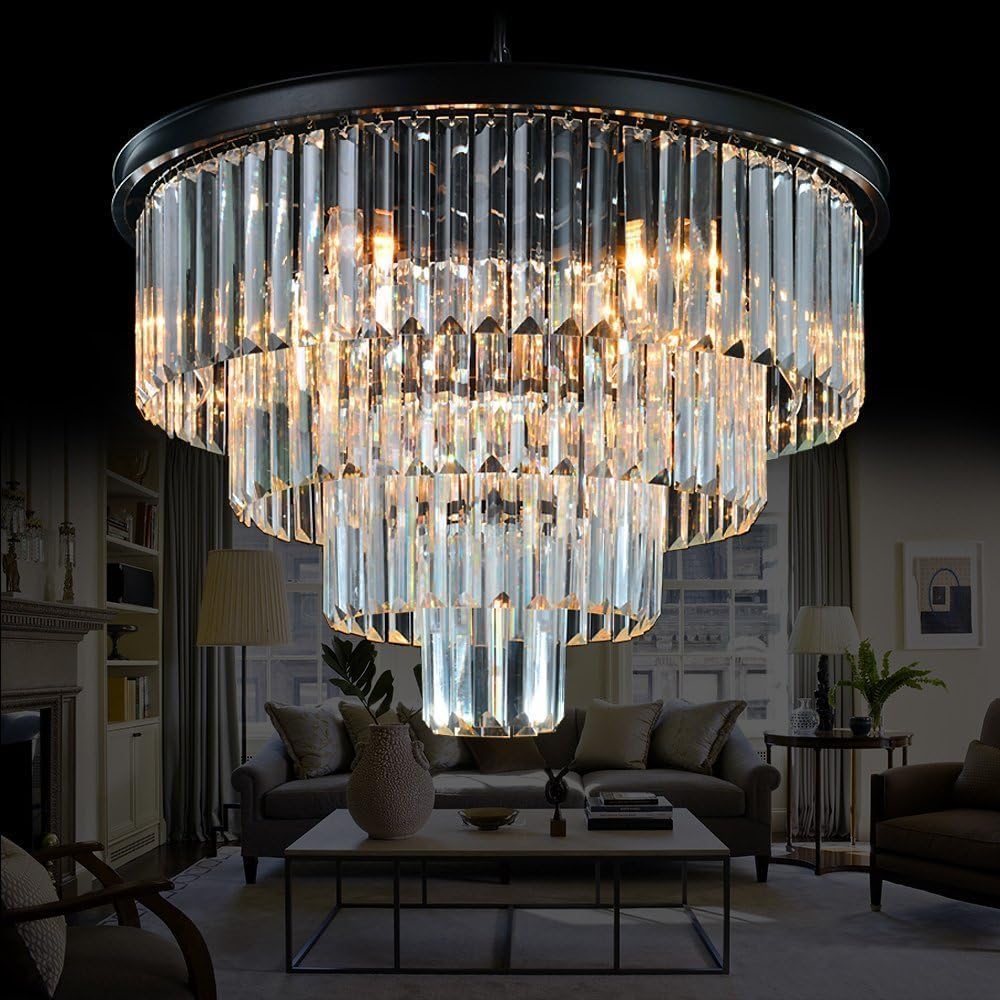 Linear & Tiered Crystal Chandeliers