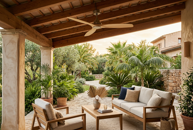 Outdoor Wood Ceiling Fan