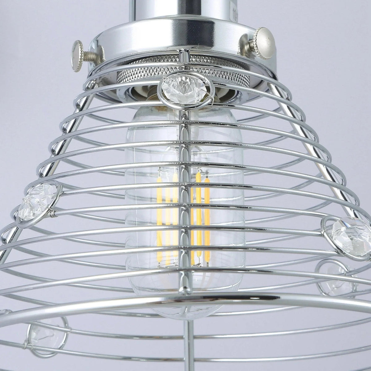 1-Light Modern Silver Wall Sconce Light