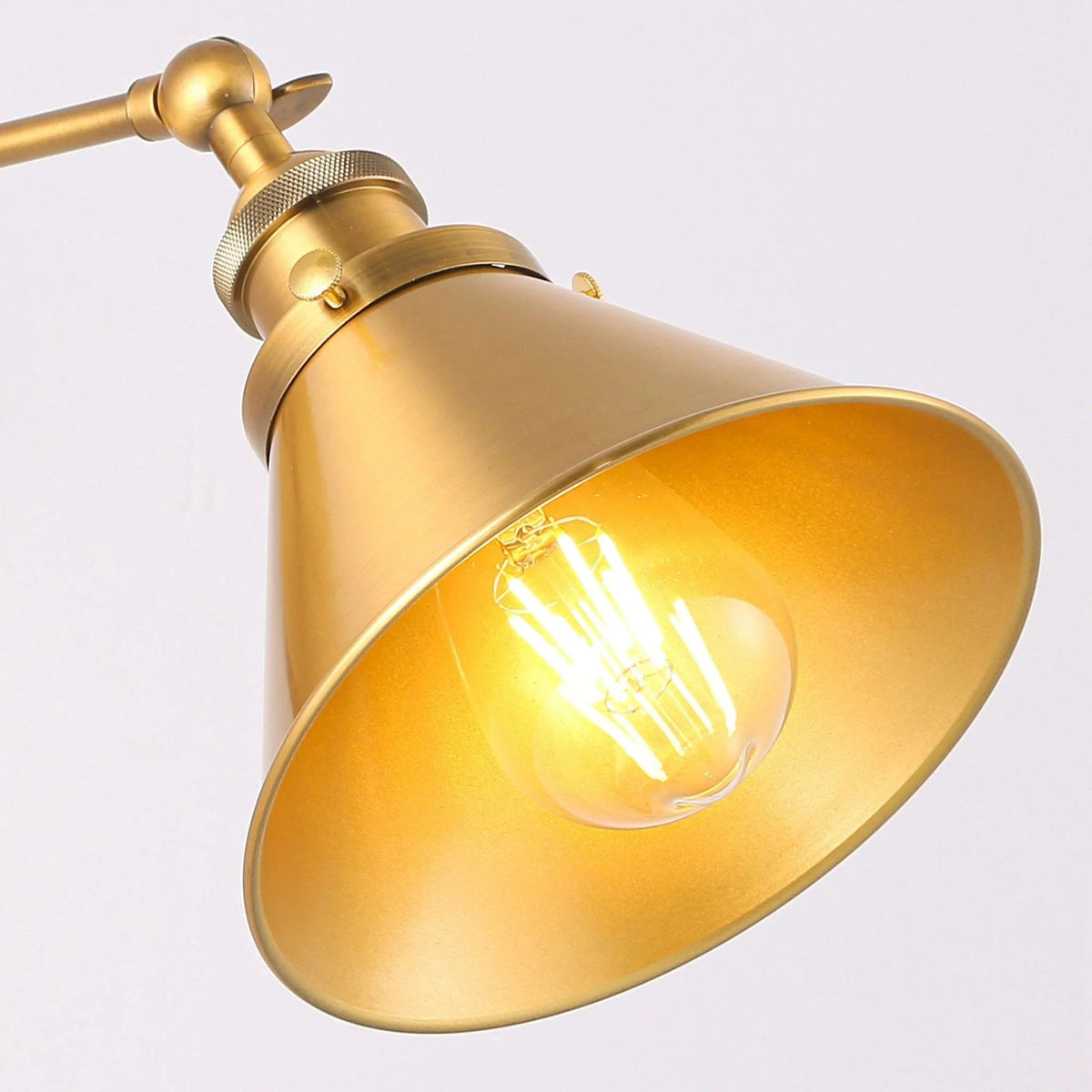 1-Light Rhem Brass Wall Sconce Light
