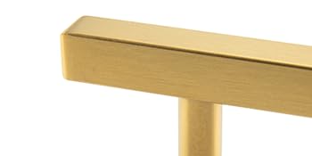 10 Pack 5 Inch Gold Cabinet Handles Brushed Brass Kitchen Pulls