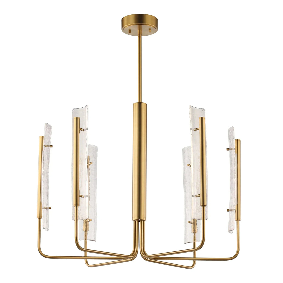 Perimost 34 Inch Faithe 6-Light Golden Luxury Chandelier