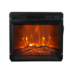 18" Modern Black Insert Electric Fireplace