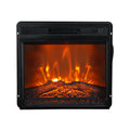 24" Insert Black Electric Fireplace with Remote Control