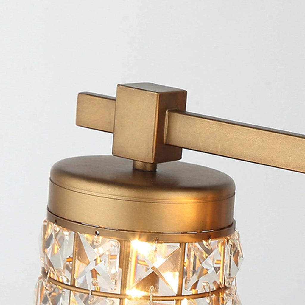 3-Light Modern Golden Linear Vanity Lights Wall Light
