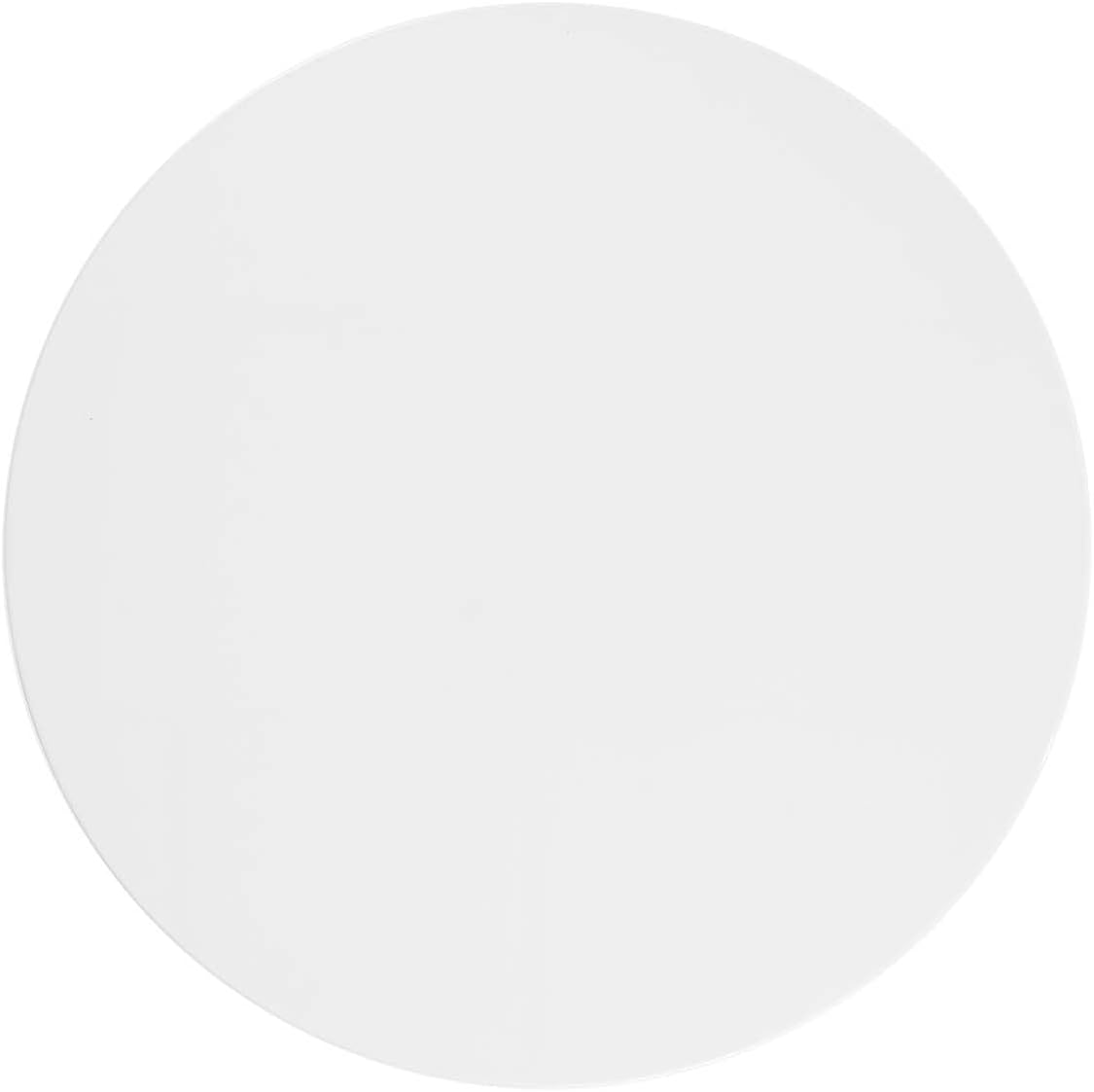 Inspired Saarinen Style Tulip Round Pedestal Dining Table — Gold Base / White Top, 28″ Round