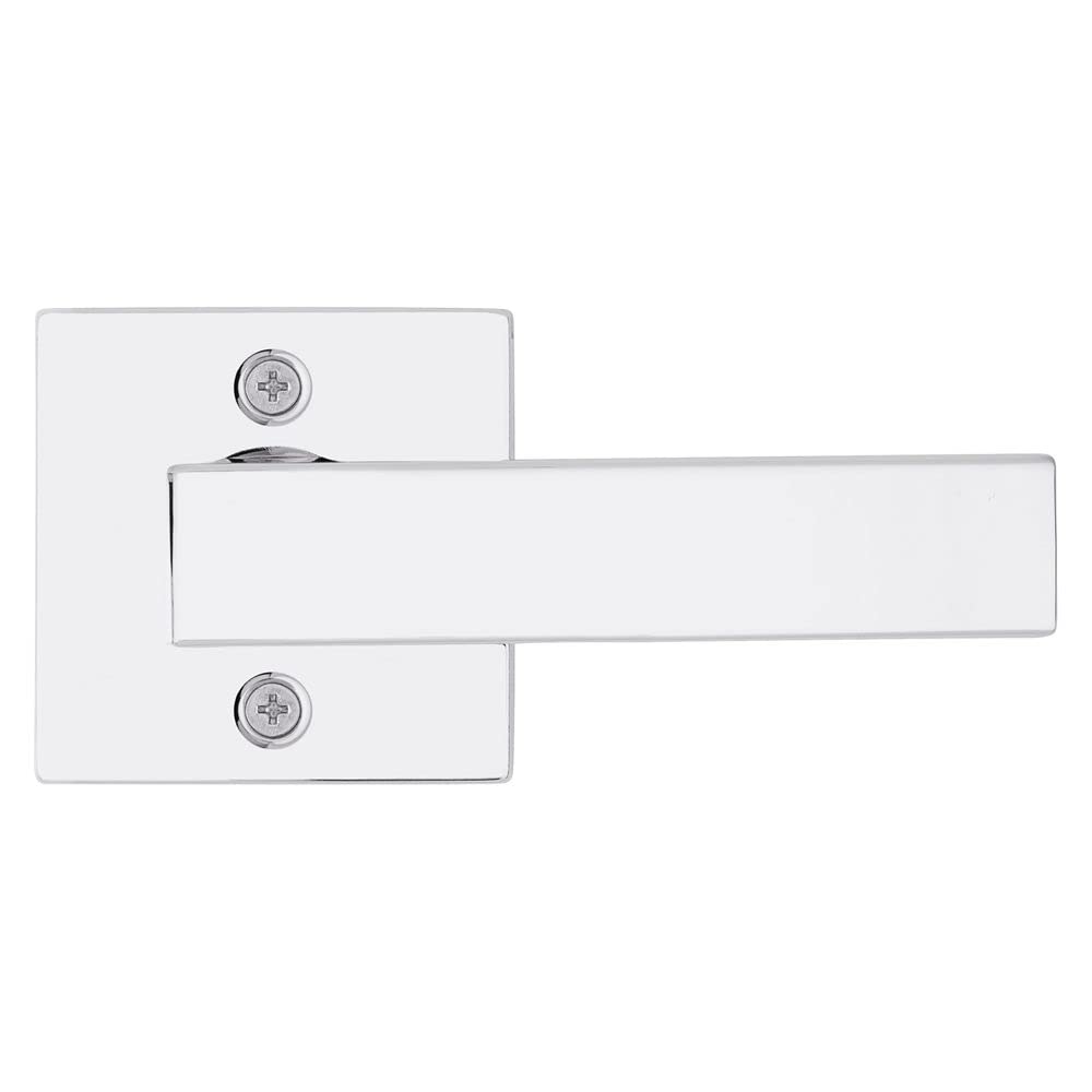 Singapore Dummy Door Handle, Single Sided Lever for Closets, French Double Doors, and Pantry, Polished Chrome