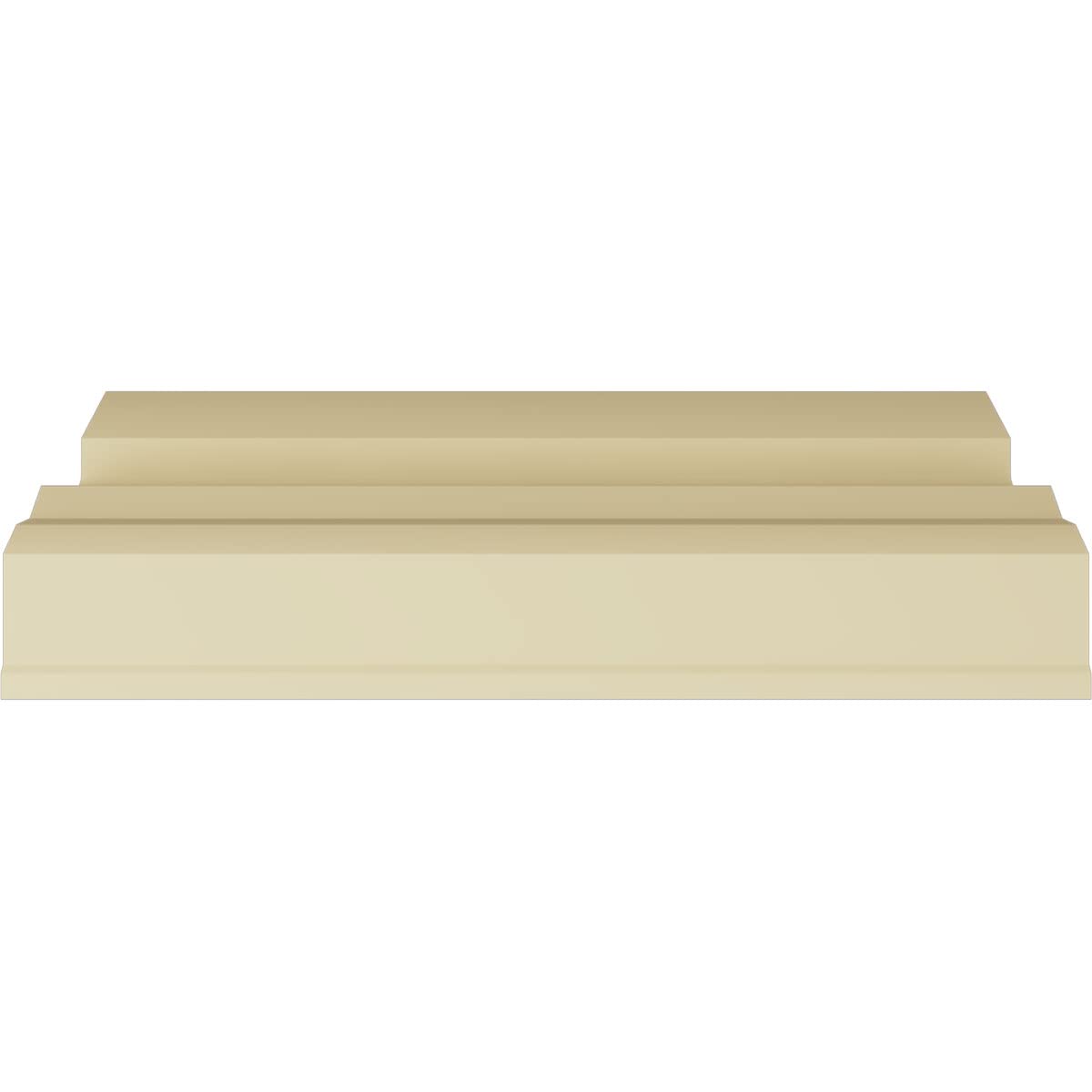Dentil Crown Moulding, 7 3/4"H x 8 3/4"P x 11 3/4"F x 94 1/2"L, (5" Repeat), Factory Primed