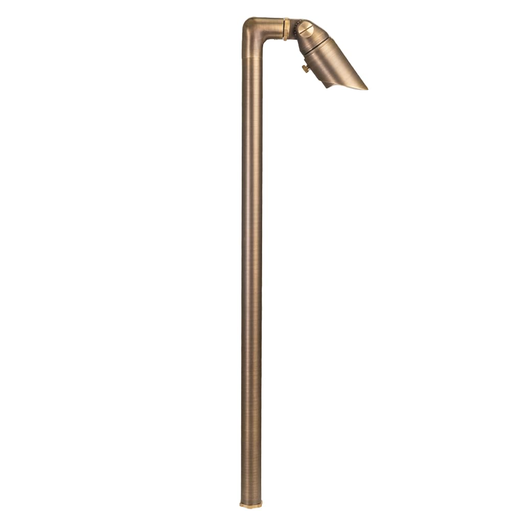 Innovator 12V Cast Brass Adjustable Path Light & 2W 2700K LED Bulb