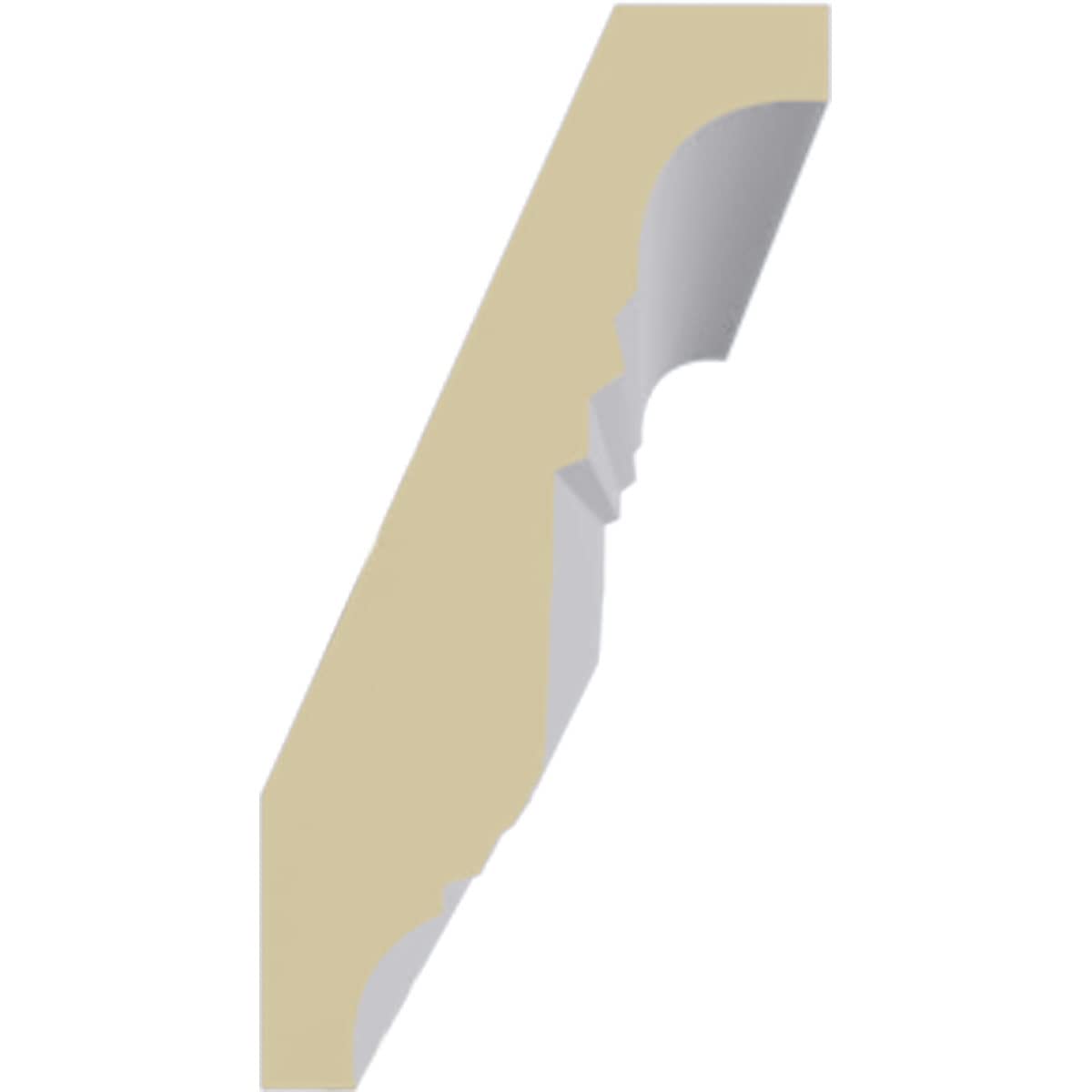 Dentil Crown Moulding, 2 7/8"H x 1 1/2"P x 3 1/4"F x 94 1/2"L, Factory Primed