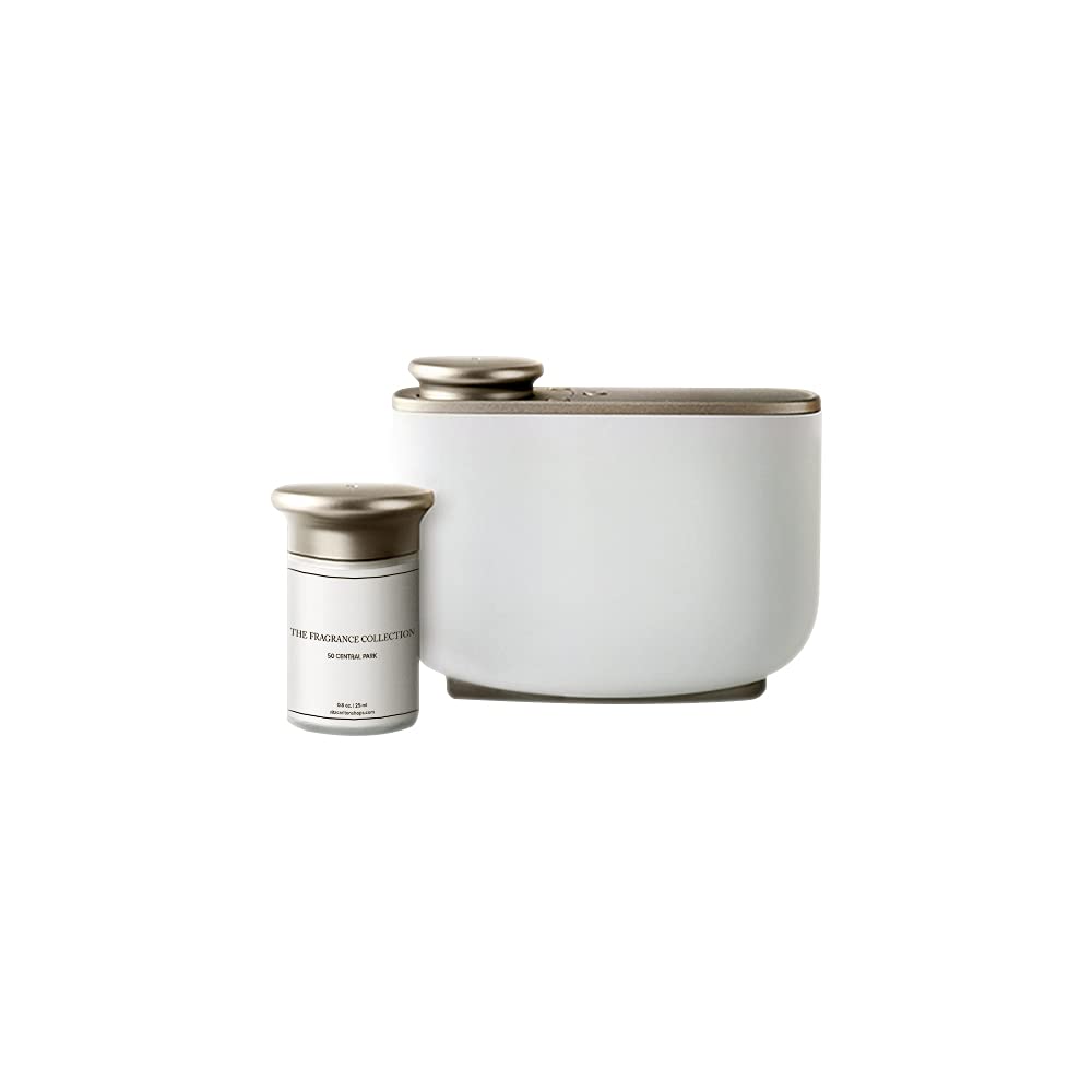 Room Diffuser Set - Scent Machine and 50 Central Park Scent Capsule - Notes of Elderflower, Black Tea, and Ripe