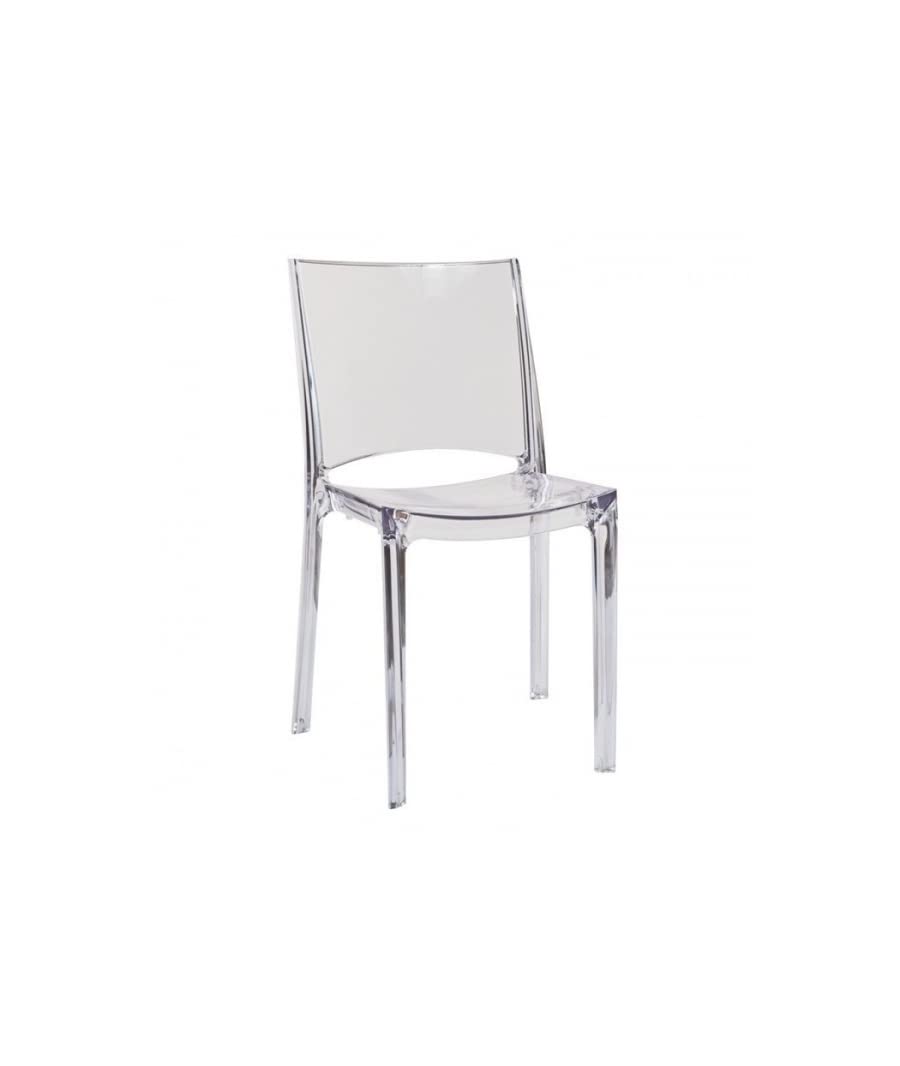 SOLEIL Upon B-Side Stackable Chair Polycarbonate 51 cm x 49 cm x 80 cm Transparent