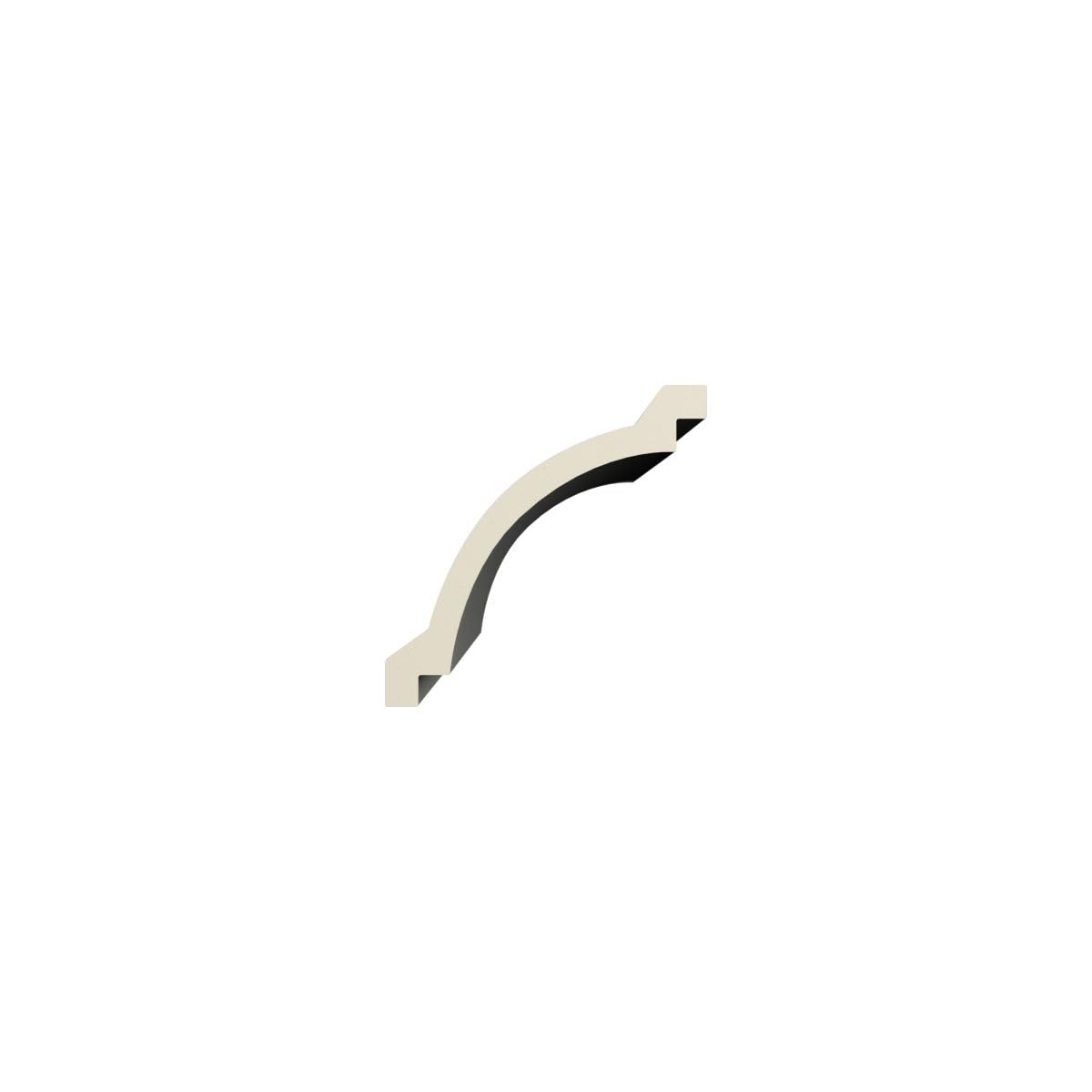 Graham Crown Moulding, 6"H x 6"P x 8 3/8"F x 94 1/2"L, Factory Primed