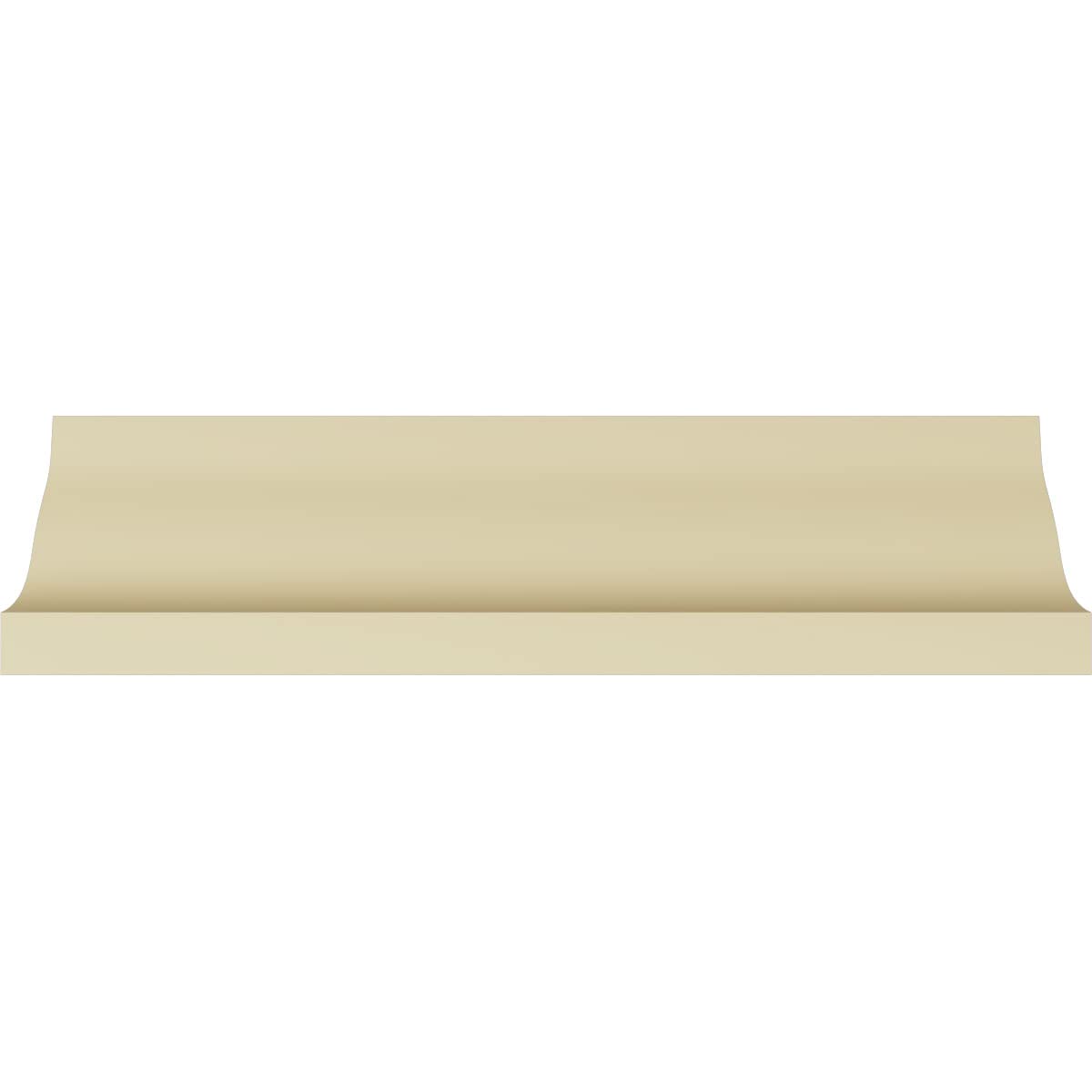 Devon Crown Moulding, 4 1/2"H x 3 1/4"P x 5 1/2"F x 94 1/2"L, Factory Primed