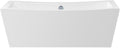 MNO7035SFSR 70" Free Standing Acrylic Soaking Tub with Reversible Drain - White