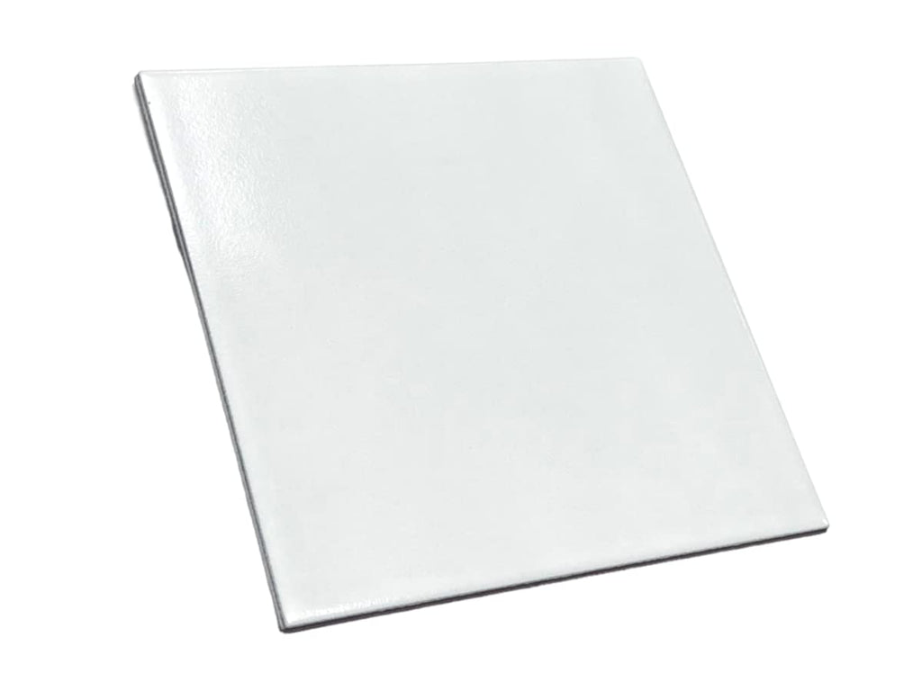 12x12 White Porcelain Floor and Wall Tile - Semi-Matte Glazed Finish Backsplash, Bathroom Shower, Flooring (1 Piece