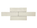 3x12 Bone Handmade Look Ceramic Subway Tile Walls & Kitchen Backsplashes - Classic Gloss Finish (Box Covers 5.5 Sq.