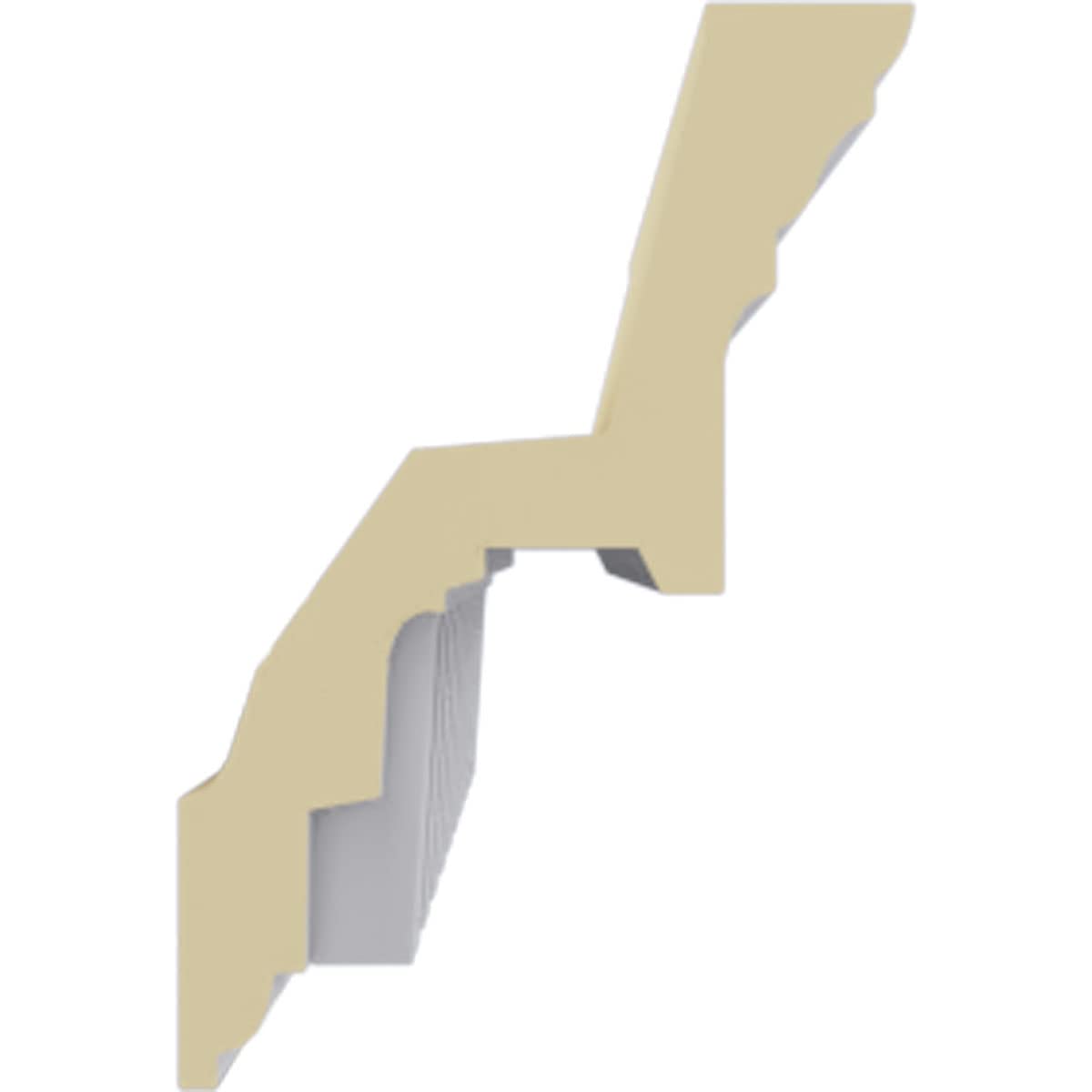 Dentil Crown Moulding, 2 7/8"H x 2 5/8"P x 3 3/4"F x 94 1/2"L, Factory Primed