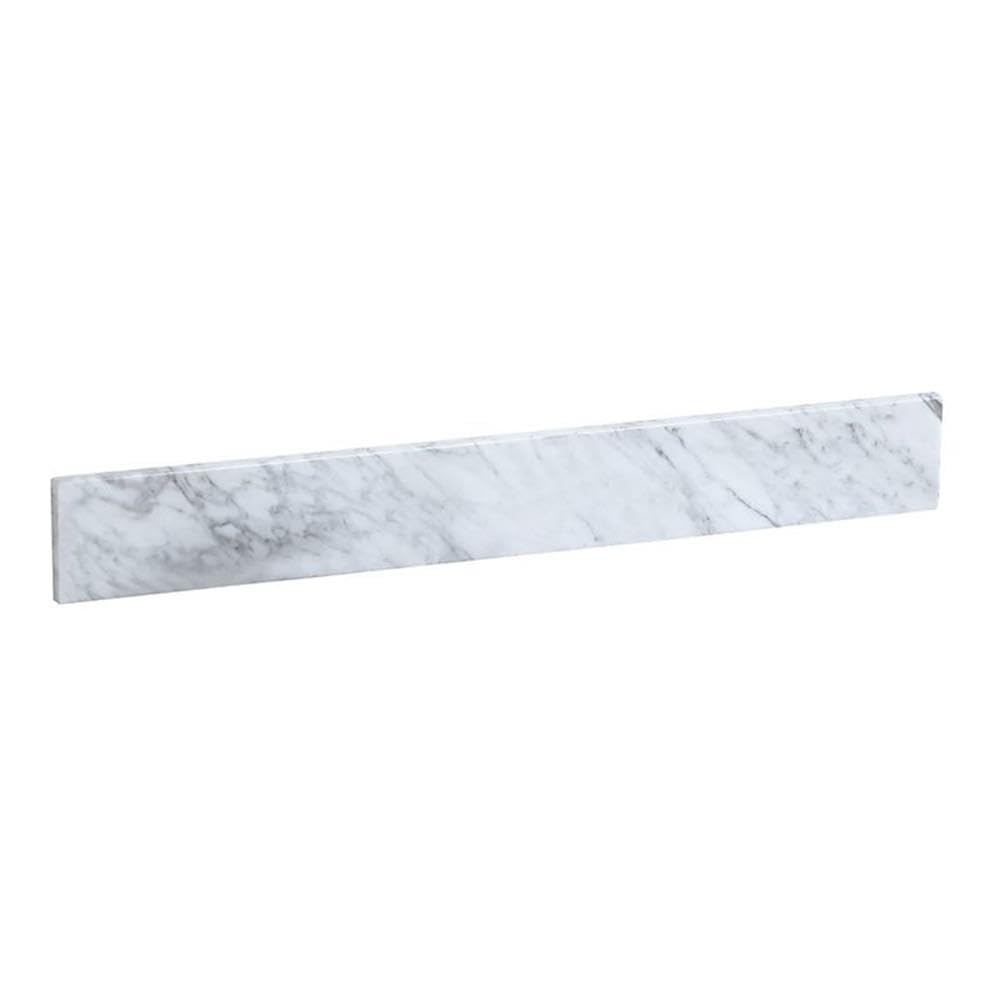 Napoli 32" Traditional Marble Backsplash in Carrara White