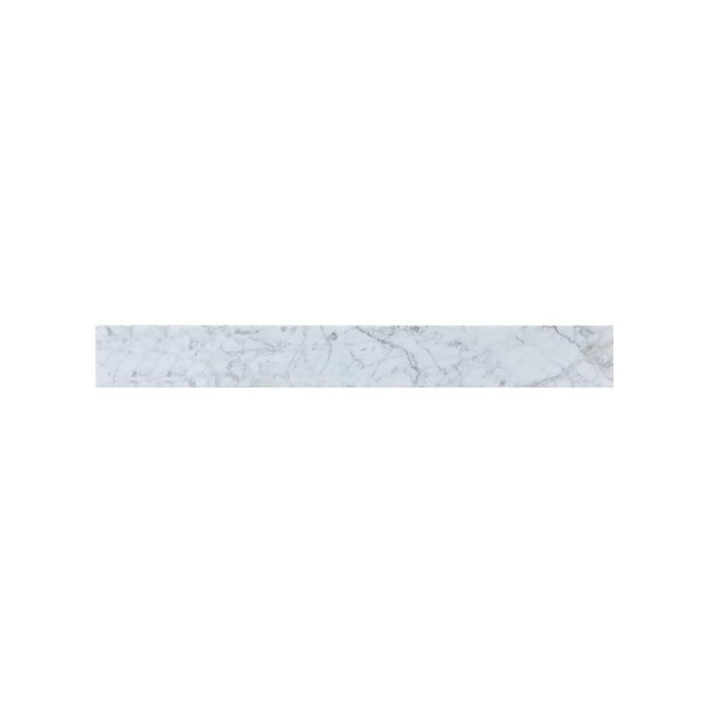 Napoli 32" Traditional Marble Backsplash in Carrara White