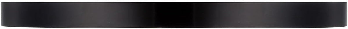 Assets T24 Compliant Outdoor Low Profile Flush Mount, Integrated LED 25 Watt, 1" H x 12" W, Black