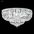 James R. Moder Flush Mount Collection 24-Light Flush Mount — Silver, 36in — Castelune Home