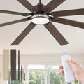 84" Ceiling Fan with LED Light and Remote - Oil Rubbed Bronze
