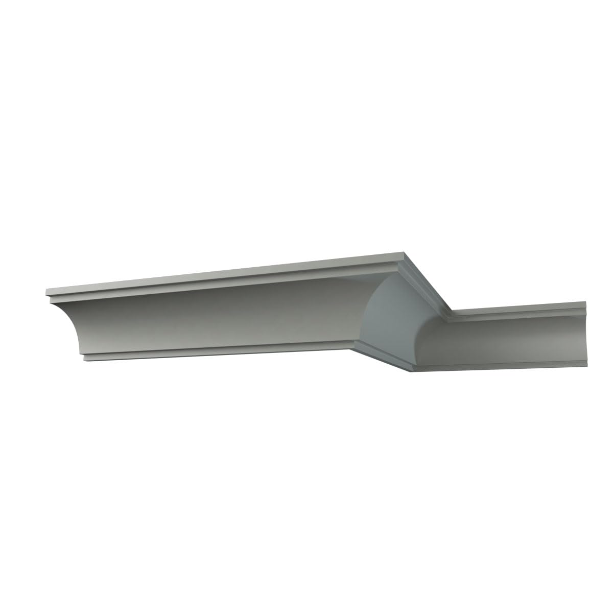 Graham Crown Moulding, 6"H x 6"P x 8 3/8"F x 94 1/2"L, Factory Primed