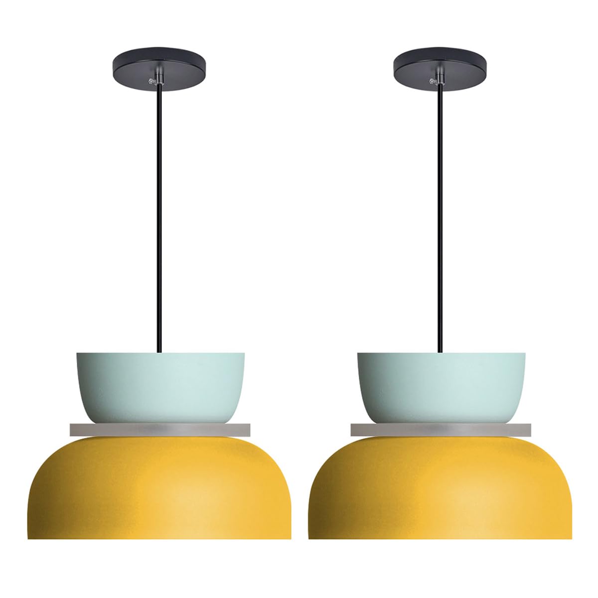 Macaron Kitchen Island Pendant Light Boho Yellow Blue Lamp Shade Mid Century Modern Hanging Light Fixtures Nordic