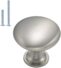 10 Pack Brushed Nickel Cabinet Knobs, Single Hole Dresser Pulls, Satin Nickel Knobs, Drawer Knobs, Silver Hardware for Door, Kitchen and Drawer