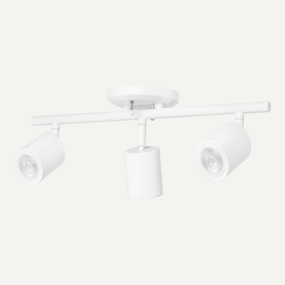 Track Lighting Kit, Dimmable, GU10 MR16 LED Bulbs Included, 500 Lumens, Soft White, Adjustable Heads, 19.9L x