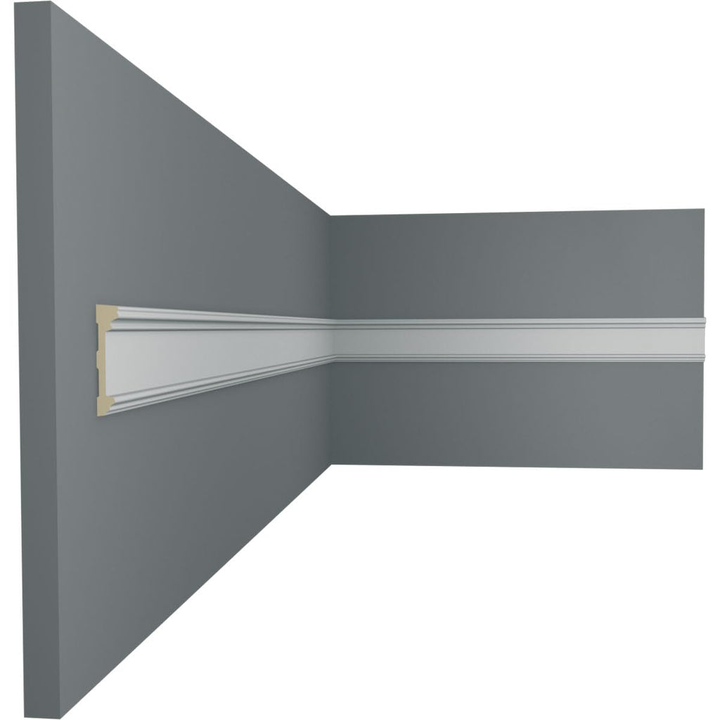 Bedford Chair Rail, 3"H x 5/8"P x 94 1/2"L, Factory Primed (2-Pack)