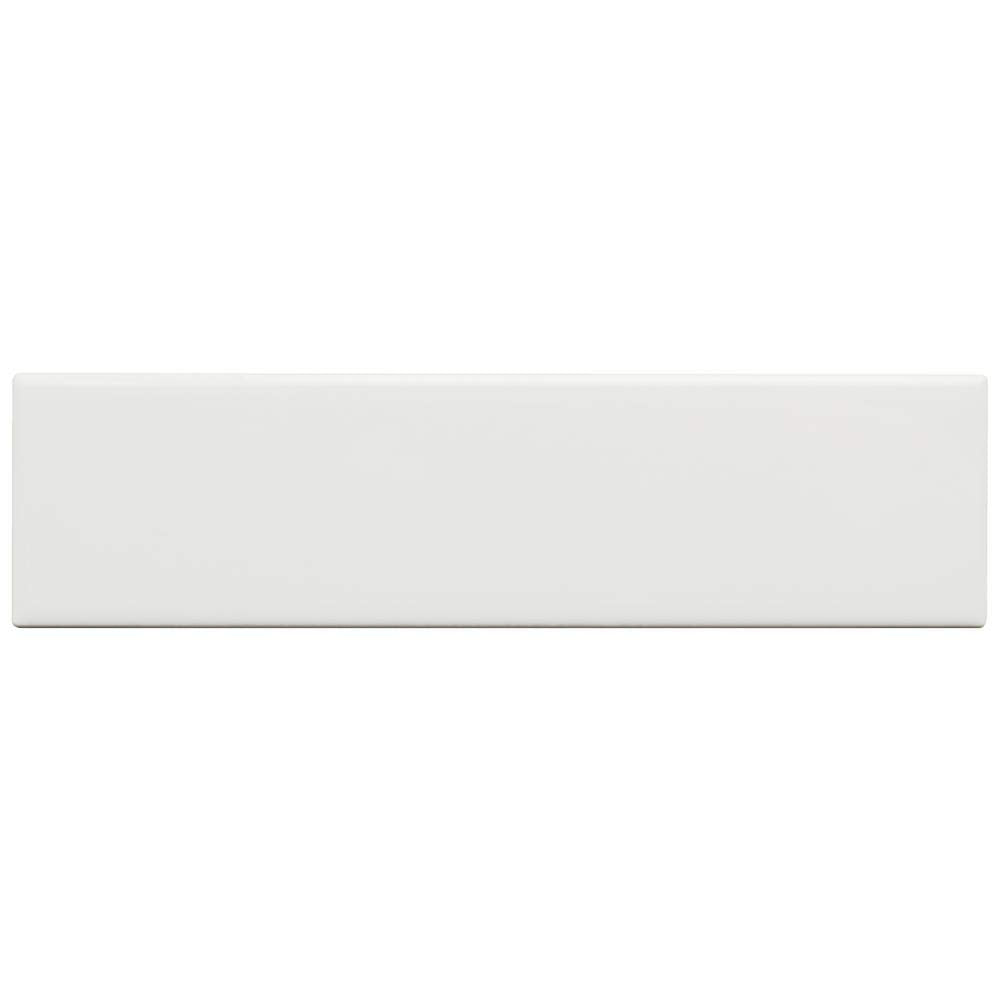 3x12 White Ceramic Subway Wall Tile Backsplash (25 Pieces- Box of 6 Sq.Ft.) (Matte) Shower, Accent Decor