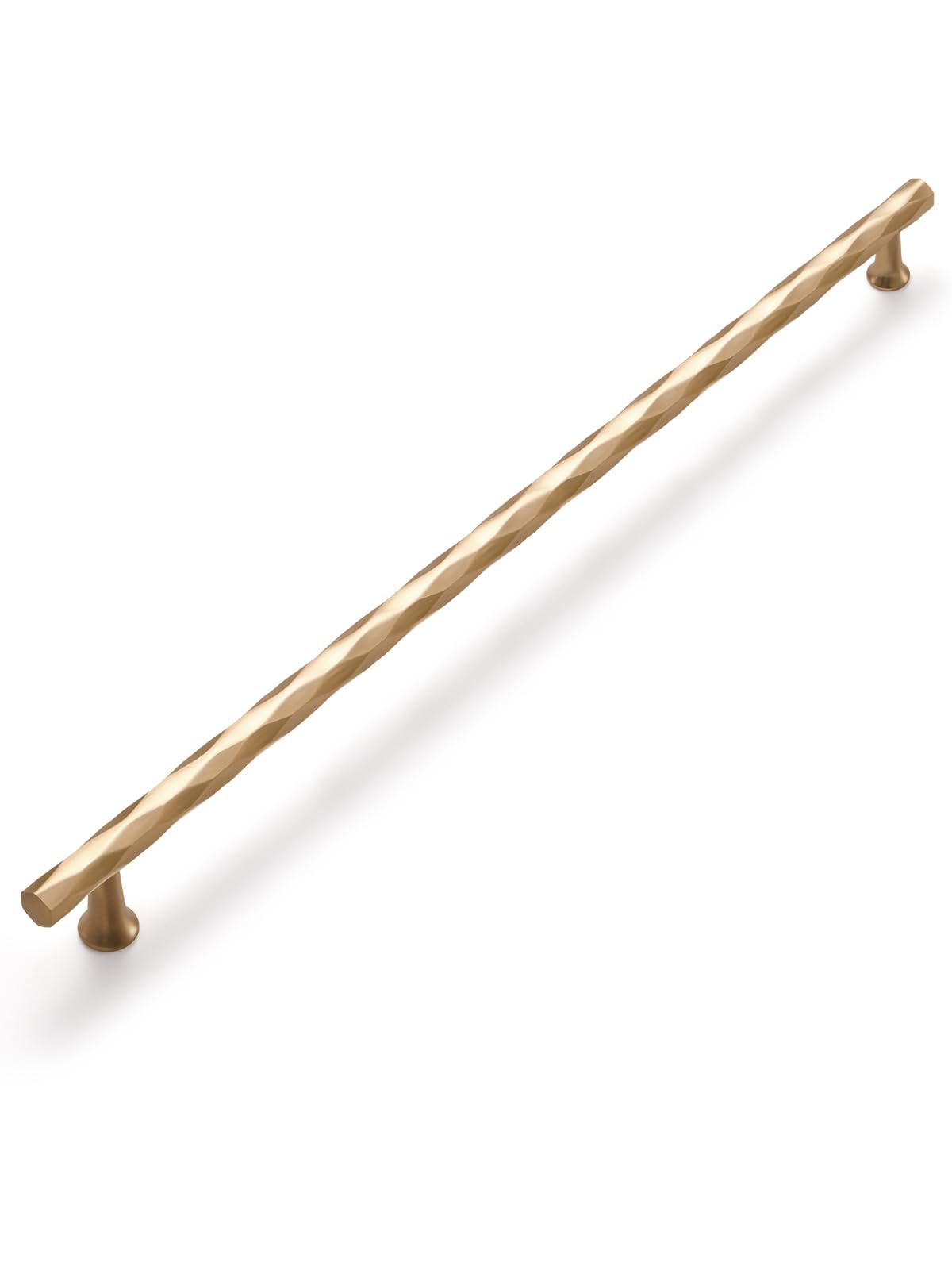 Cabinet Pulls Champagne Bronze 12.6" Hole Center 5 Pack Hammered