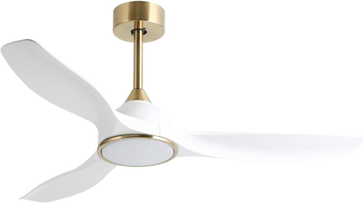52-Inch Modern Ceiling Fan with Quiet DC Motor, Lights, Remote, and Six Speeds