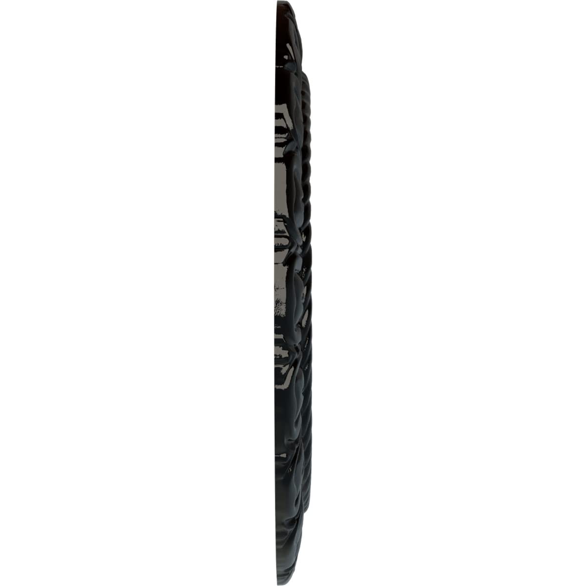 9"OD x 4 1/2"ID x 1/2"P Claremont Ceiling Medallion, Black Pearl