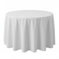 90 Inch White Tablecloths for Round Tables