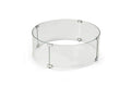 Fire Round Fire Pit Glass Wind Guard, 38-Inch