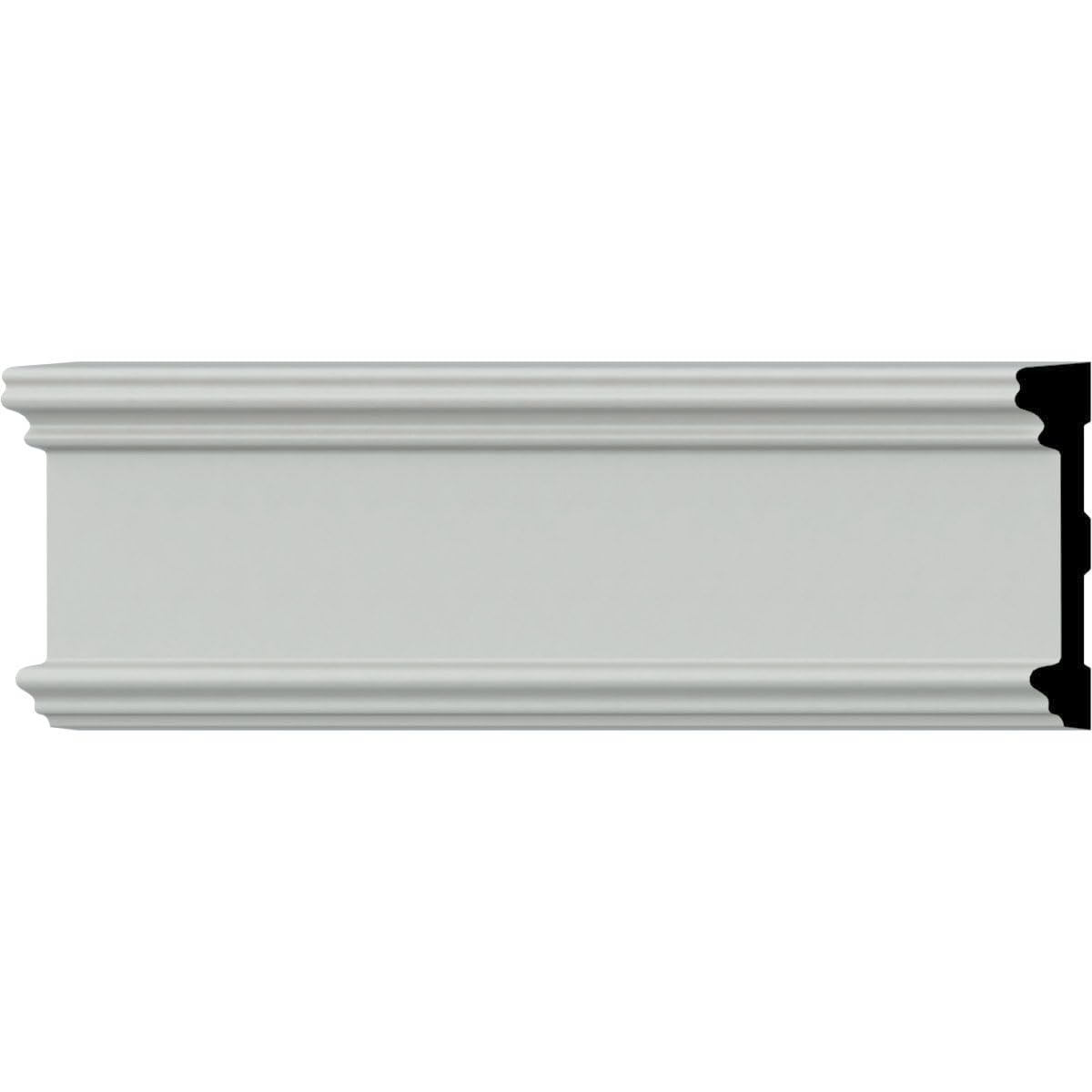 Bedford Chair Rail, 3"H x 5/8"P x 94 1/2"L, Factory Primed (2-Pack)