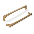 5 Pack Solid Handles 12-Inch(305mm) Satin Brass Cabinet Pulls,Heavy Duty Brushed Brass Handles Cabinets, Cupboards