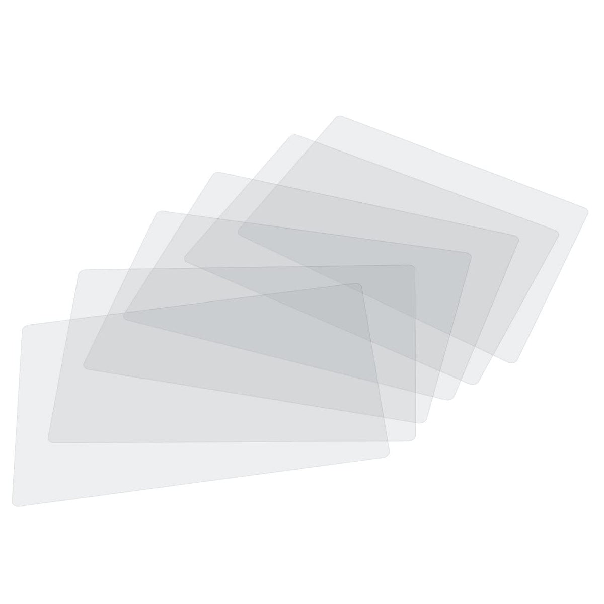 Clear Plastic Placemats Set of 16, 17.5x12 Transparent Vinyl Table Mats
