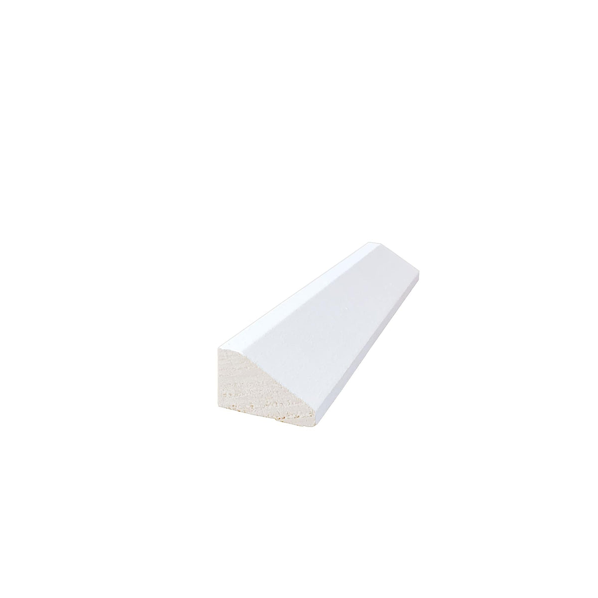 Baseboard Shoe Moulding, Modern Style, 5/8" x 1" x 94", Primed Fingerjoint Poplar, 9921