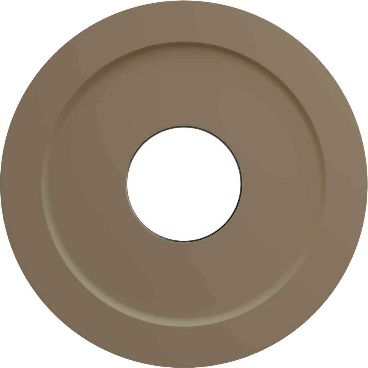Palmetto Ceiling Medallion, Pearl White