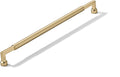 1-Pack Appliance Handle Pull 18-Inch(457mm) Satin Brass Cabinet Pulls,Heavy-Duty Brushed Brass Handles Cabinets