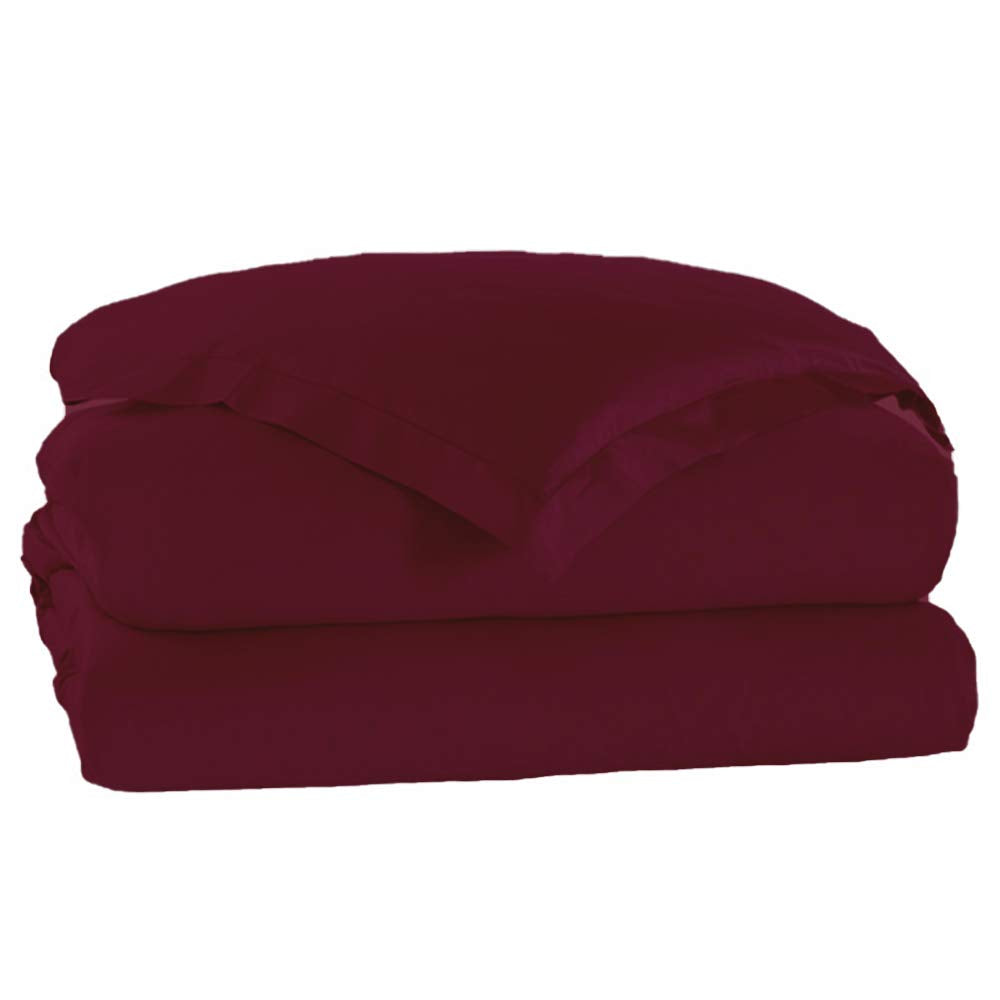 1 Piece Duvet Cover- 100% Egyptian Cotton Breathable, Soft Duvet Cover Set with Zipper & Corner Ties Quilt Cover