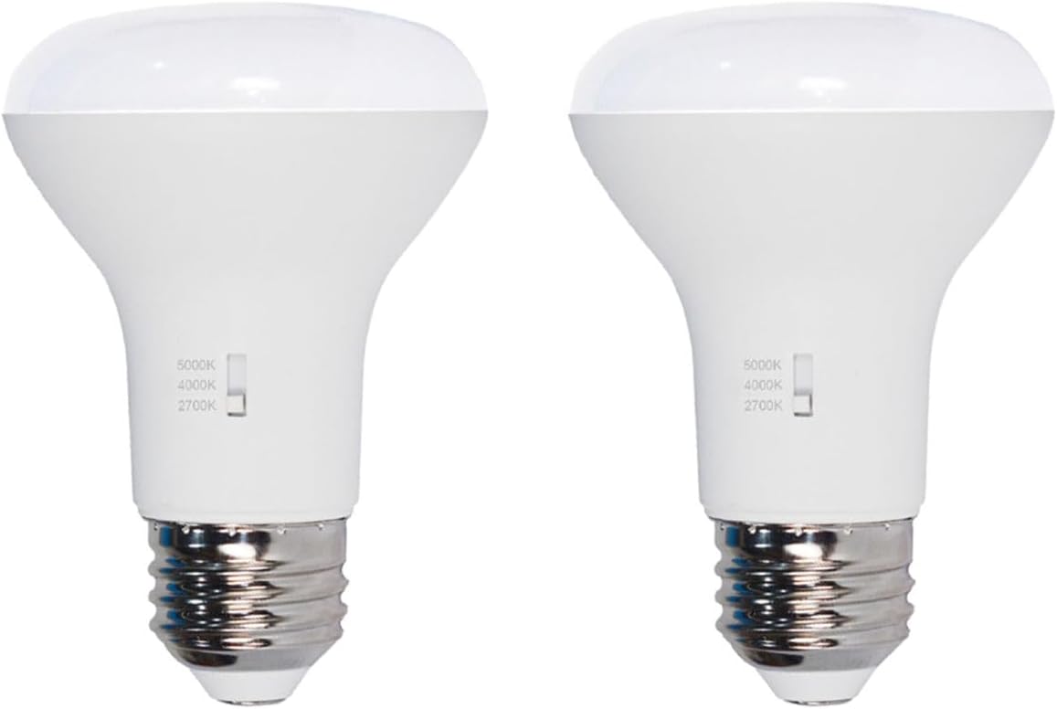 3CCT Dimmable LED BR20 Flood Light Bulb,Warm White Cool White Daylight 8W (Equivalent to 60W),2700K 4000K