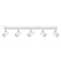 LED Plug-in Track Light Kit, Matte White, 5-Light