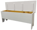 Large Storage Bench 4' Long (Solid Cottage White)
