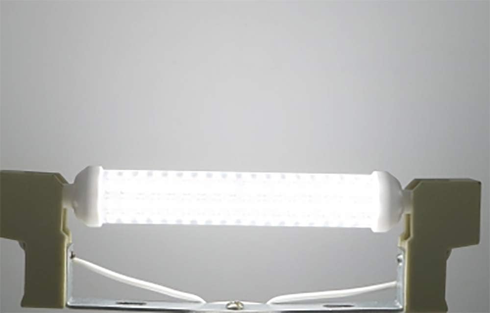 R7S LED Bulb 10W 118mm Double Ended T3 J Type Bulb 2 Pack 6000K Cool White 90W Halogen Equivalent, 48LEDS 900LM, 360