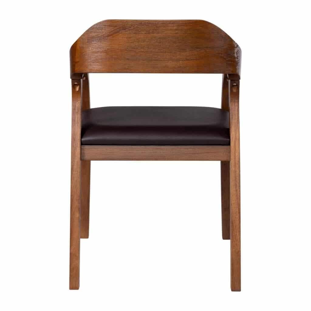 Inspired Bertoia Style Rasmus Dining Armchairs - Set of 2 - Chestnut Wire-Brush Finish